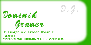 dominik gramer business card